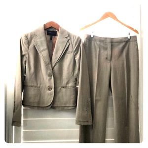 BCBG MaxAzria Tan Striped Suit